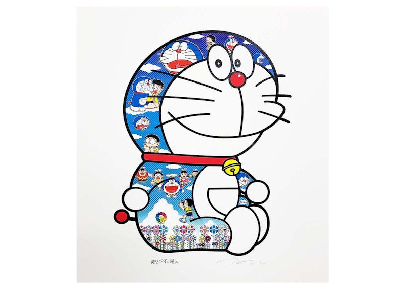 Takashi Murakami Sitting Doaemon crying and laughing (Signed, Edition of 100)