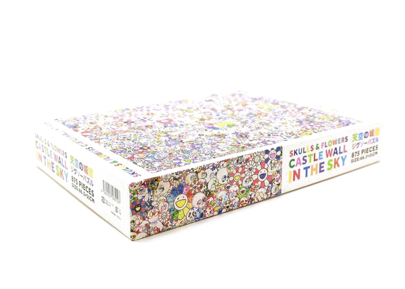 Takashi Murakami Skulls & Flowers Castle Wall In The Sky (875 Pieces) Jigsaw Puzzle Multi