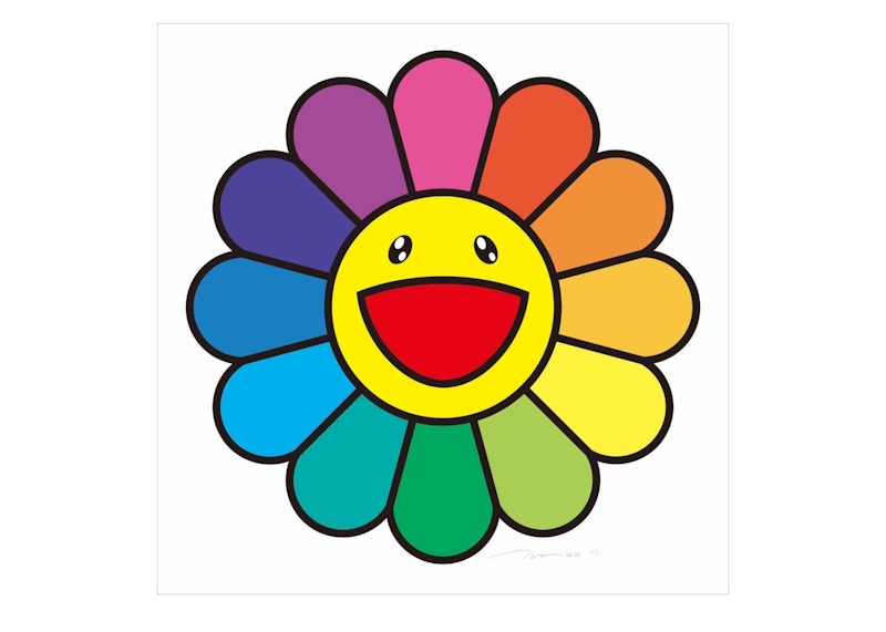 Takashi Murakami Smile On, Rainbow Flower! Print (Signed, Edition of 100)