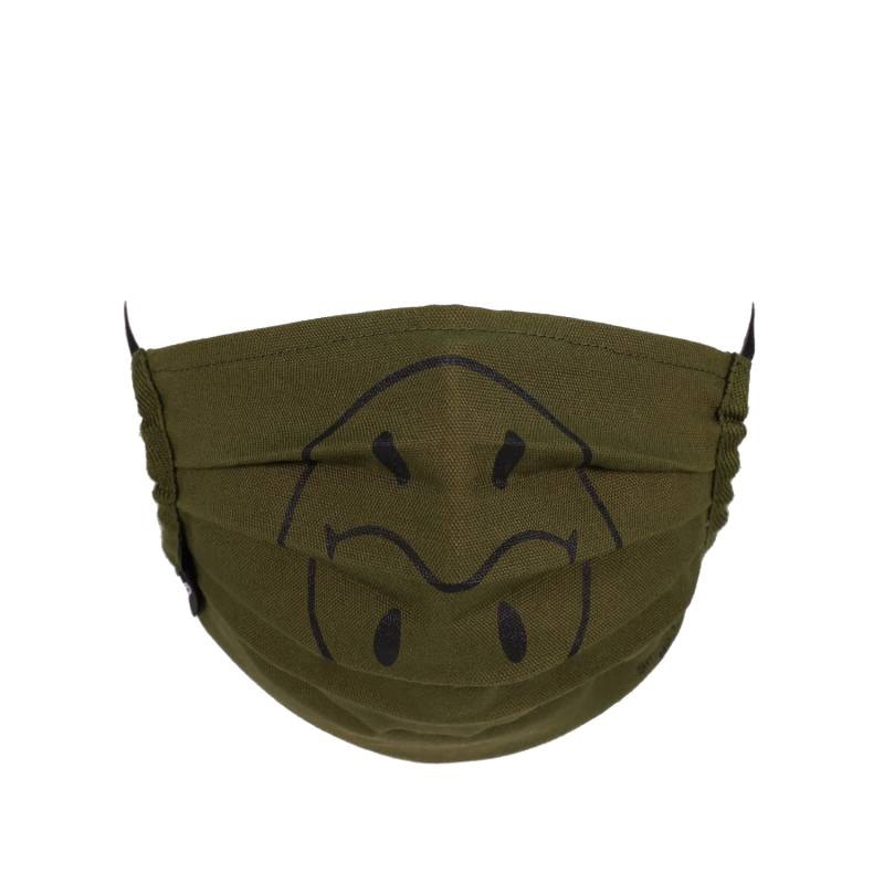 Takashi Murakami Tonari no Smiley-kun Face Mask Moss Green/Black