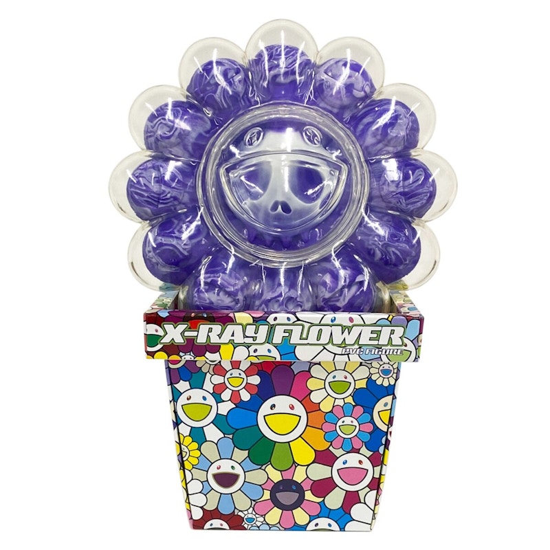 Takashi Murakami X-Ray Flower Figure Purple