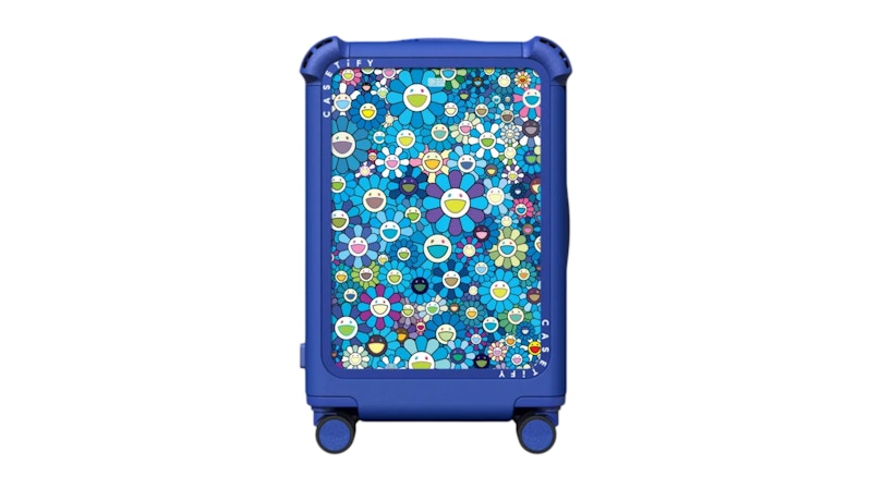 Takashi Murakami x CASETiFY Flowers Bloom (Blue) 21" Carry-On Suitcase Cobalt Blue