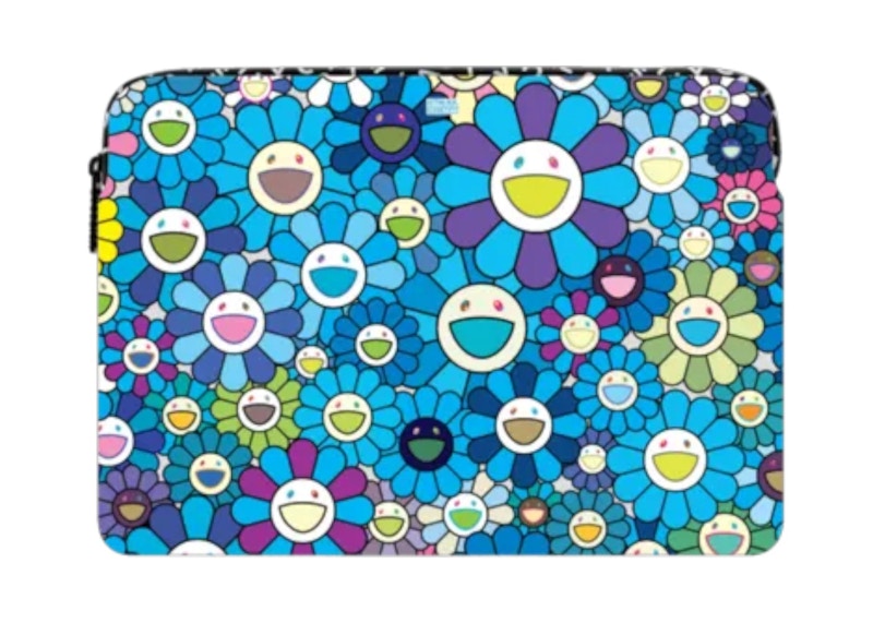 Takashi Murakami x CASETiFY: Flowers Bloom (Blue) Laptop Sleeve Multicolor