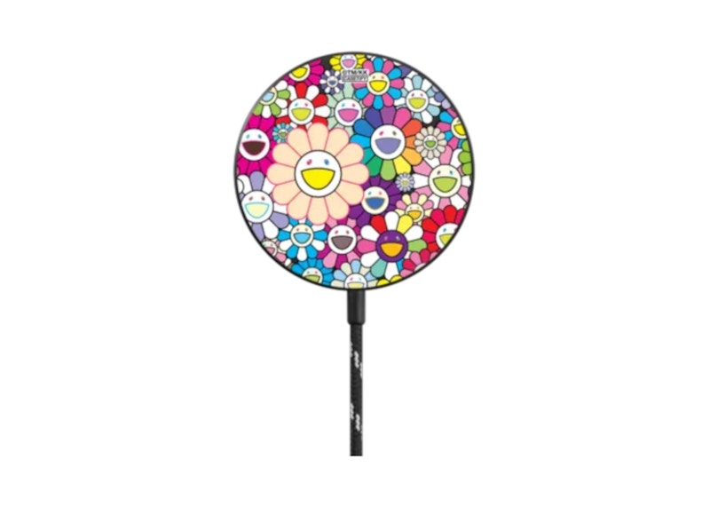 Takashi Murakami x CASETiFY: Flowers Bloom (Rainbow) Powerthru Magnetic Wireless Charger Black
