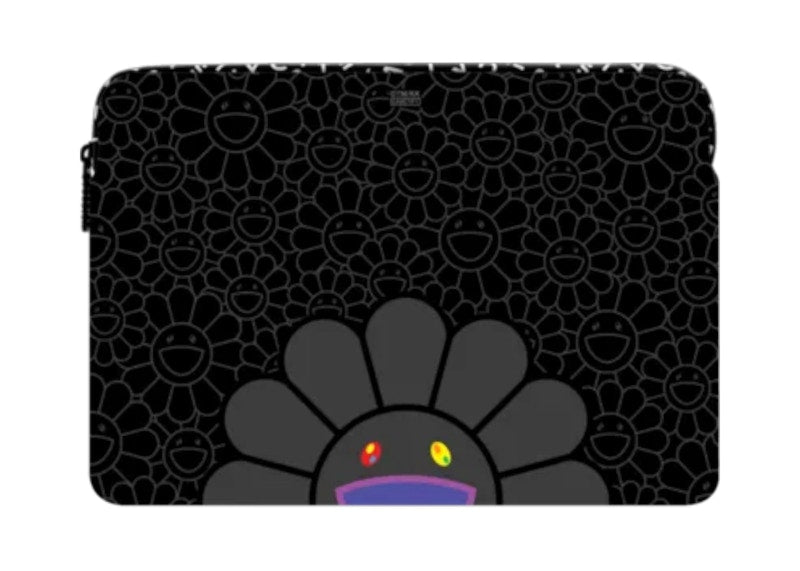 Takashi Murakami x CASETiFY: Flowers Bloom Smile (Black) Laptop Sleeve Multicolor
