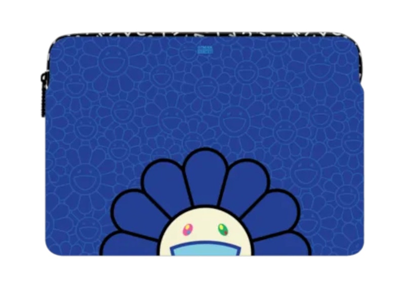 Takashi Murakami x CASETiFY: Flowers Bloom Smile (Blue) Laptop Sleeve Multicolor