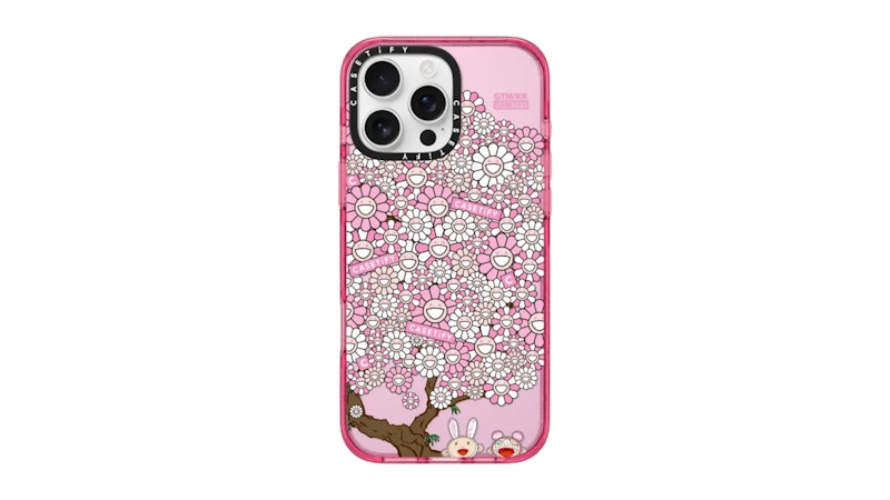 Takashi Murakami x CASETiFY Kaikai And Kiki Hanami iPhone 16 Pro Max Impact MagSafe Phone Case Pink Fizz