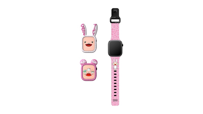 Takashi Murakami x CASETiFY Kaikai And Kiki Watch Band And Case Set Pink