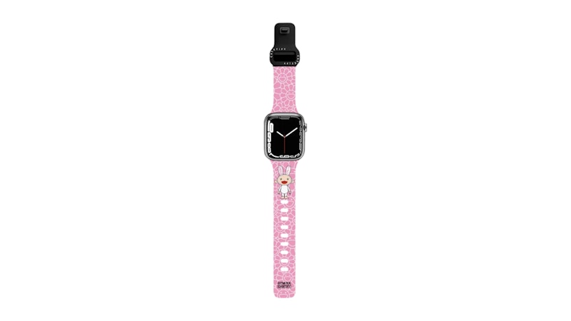 Takashi Murakami x CASETiFY Kaikai Apple Watch Series 7-9 (45mm) Watch Band Pink