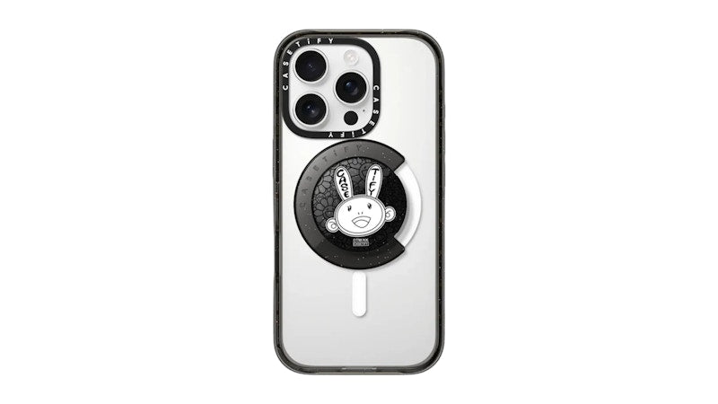 Takashi Murakami x CASETiFY Kaikai Snappy Grip Holder Black