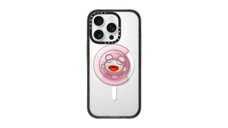 Takashi Murakami x CASETiFY Kiki Snappy Grip Holder Pink