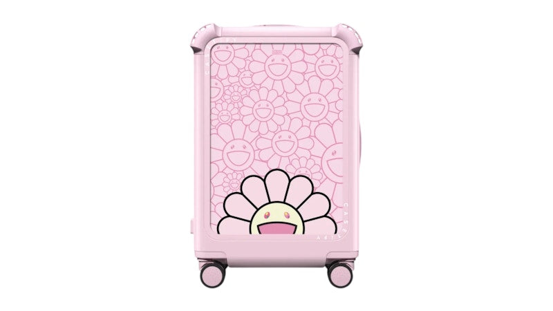 Takashi Murakami x CASETiFY Smile (Pink) 21" Carry-On Suitcase Glossy Primrose Pink