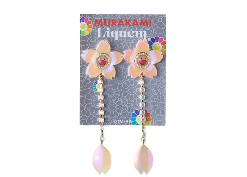 Takashi Murakami x Liquem Cherry Blossom Sakura Earrings