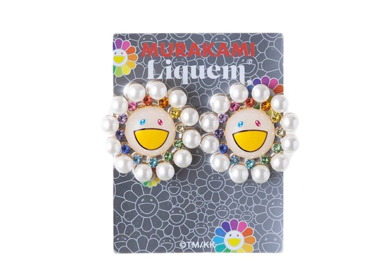 Takashi Murakami x Liquem Flower Clip Earrings