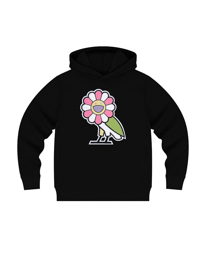 Takashi Murakami x OVO Surplus Flower Owl Hoodie Black