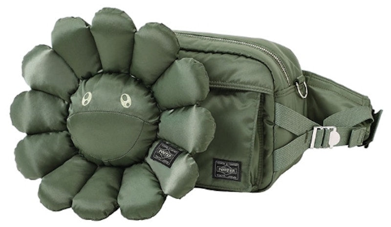 Takashi Murakami x PORTER Waist Bag Sage Green