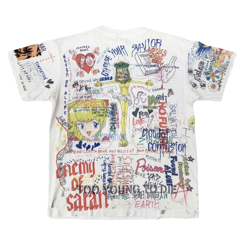 Takashi Murakami x SAINT M×××××× Graphic Tee White