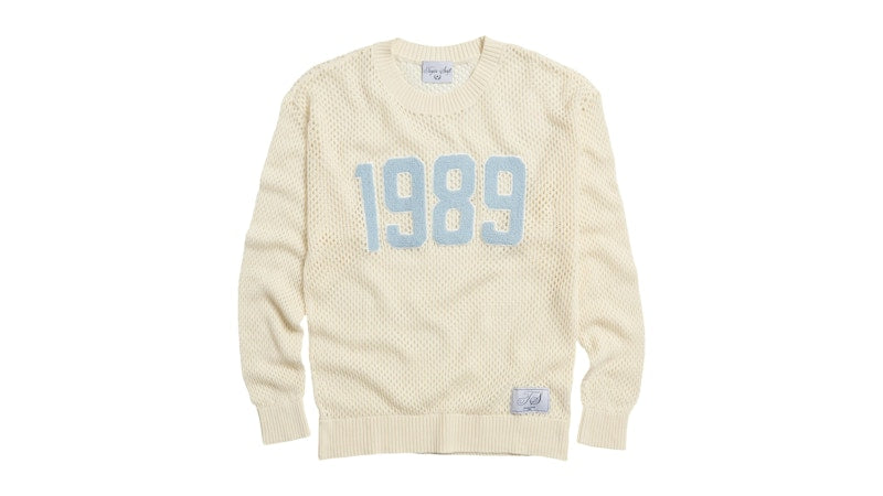 Taylor Swift 1989 Taylor’s Version Open Knit Sweater Cream