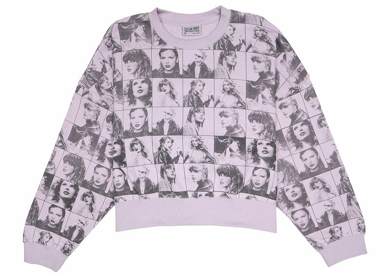 Taylor Swift The Eras Tour Cropped Lavender Pullover Lavender