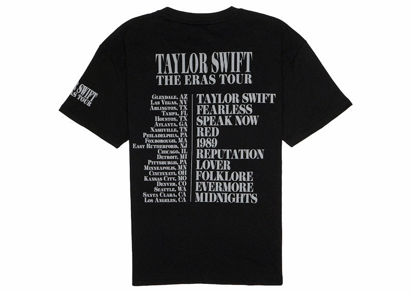 Taylor Swift The Eras Tour T-Shirt Black