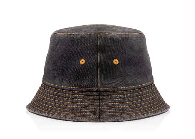 Telfar Denim Bucket Hat Black