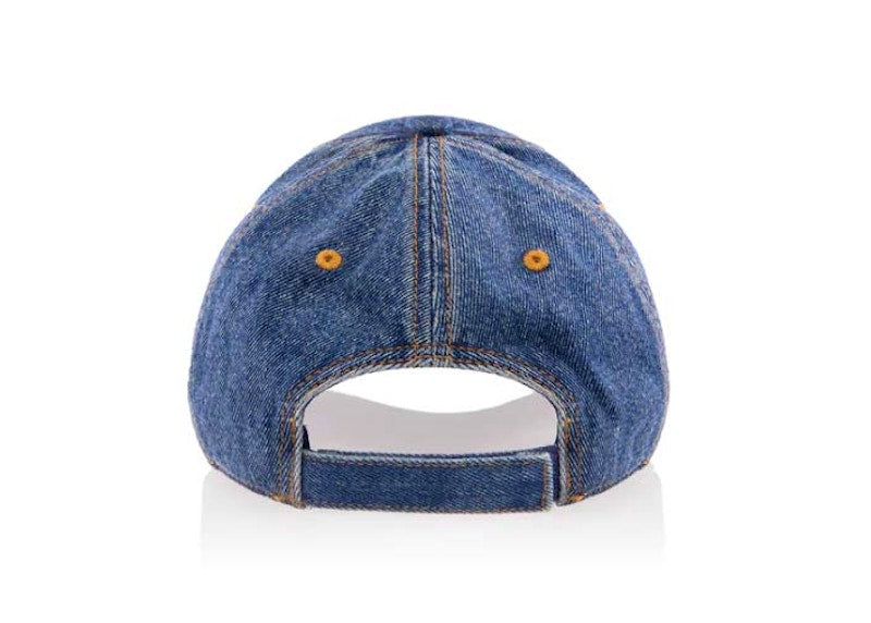 Telfar Denim Logo Hat Blue