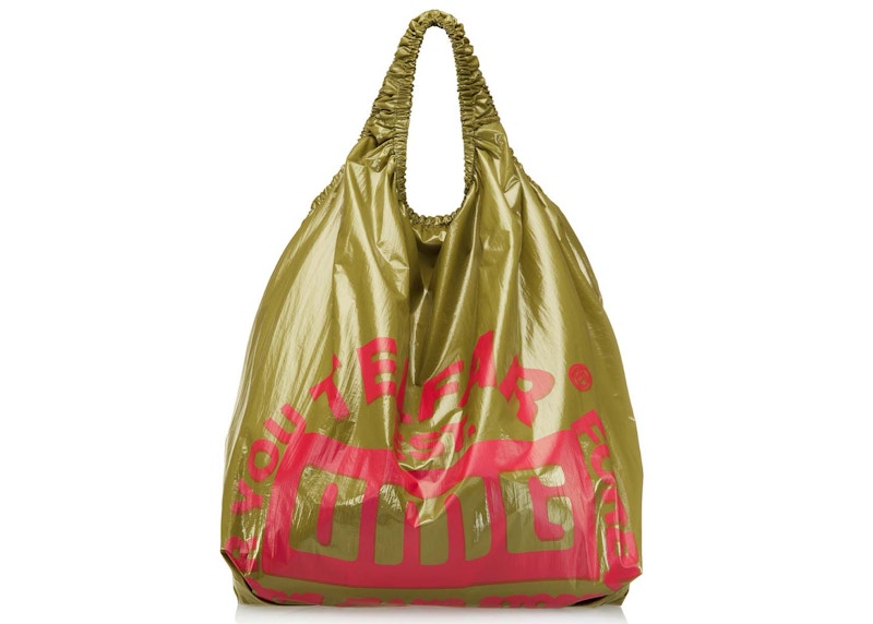 Telfar Jumbo OMG Plastic Bag Olive