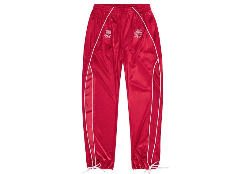 Telfar Liberia Split Track Pant Red