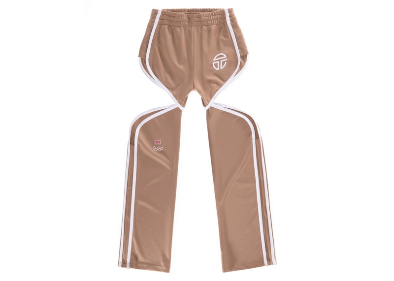 Telfar Liberia Thigh-hole Track Pant Sand