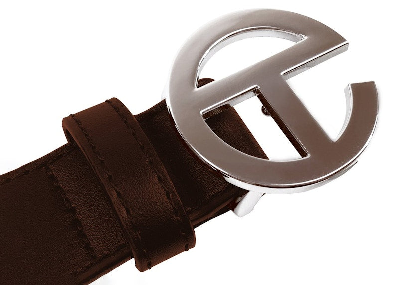 Telfar Logo Belt Chocolate