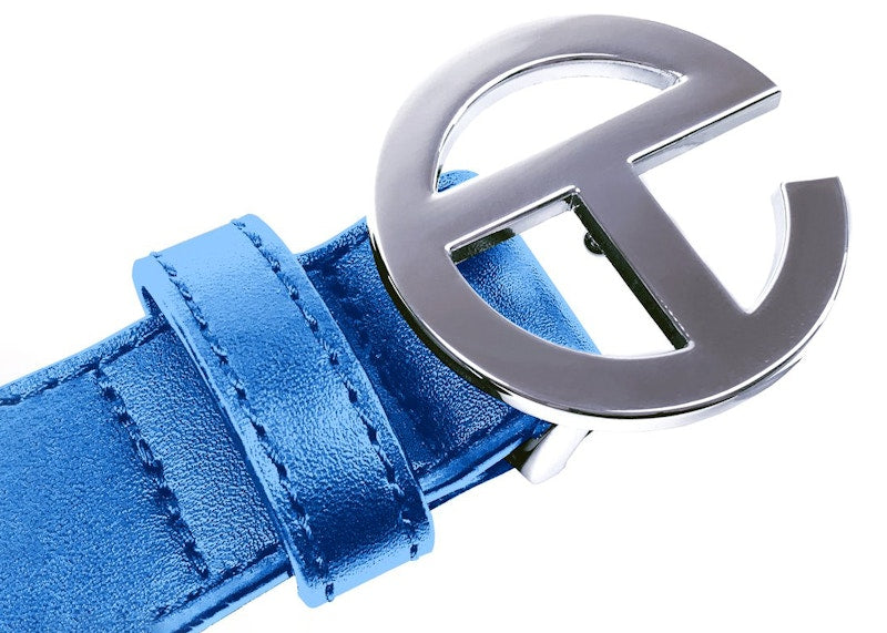 Telfar Logo Belt Cobalt