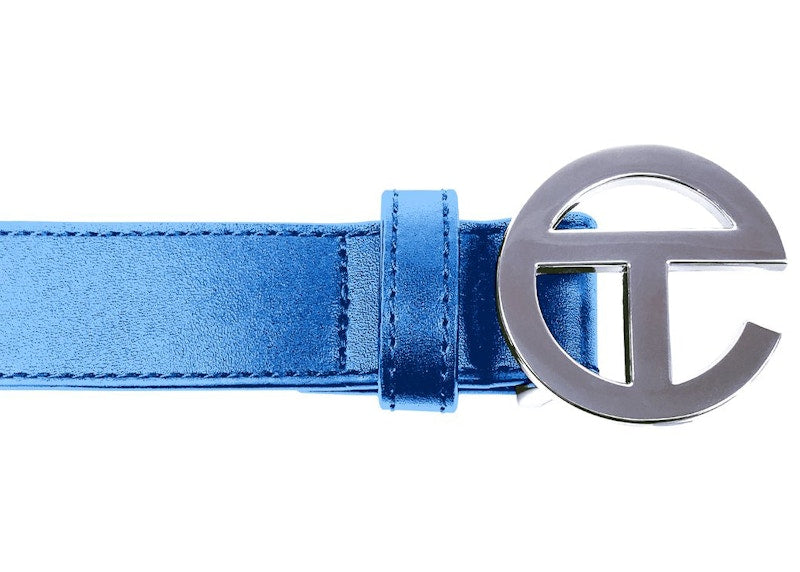 Telfar Logo Belt Cobalt