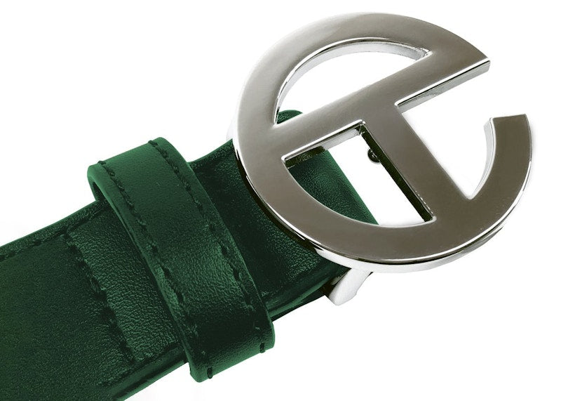 Telfar Logo Belt Dark Olive