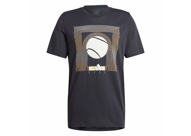 adidas AEROREADY Tennis Arc de Ball Graphic Tee Black