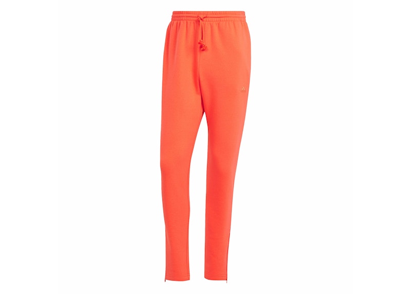 adidas ALL SZN Fleece Tapered Leg Zip Pants Bright Red
