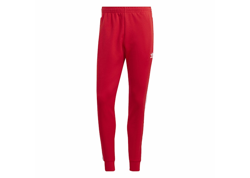 adidas Adicolor Classics SST Track Pants Better Scarlet/White