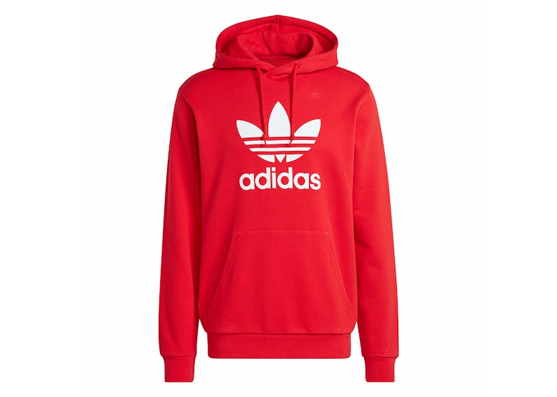 adidas Adicolor Classics Trefoil Hoodie Better Scarlet