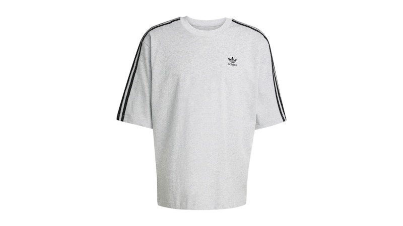 adidas Adicolor Oversized T-Shirt Medium Grey Heather Black