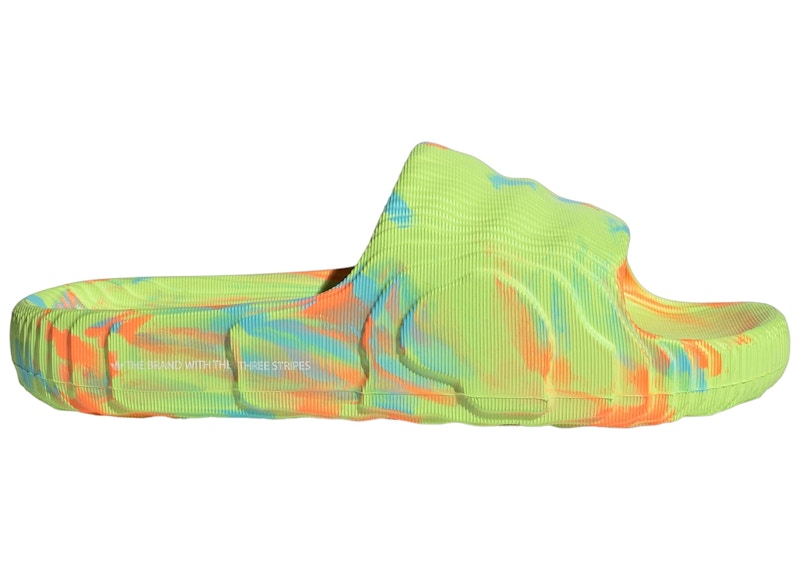 adidas Adilette 22 Slides Semi Solar Yellow Semi Solar Orange Pantone