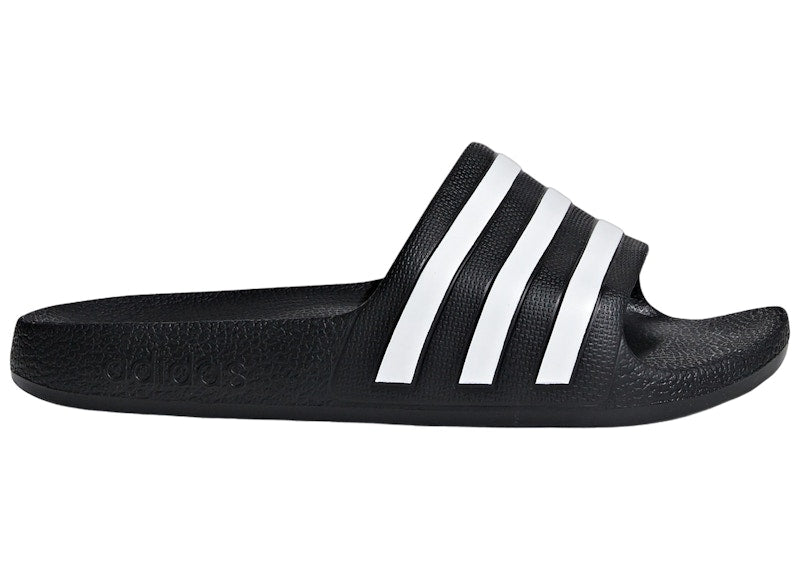 adidas Adilette Aqua Slides Core Black Cloud White (GS)