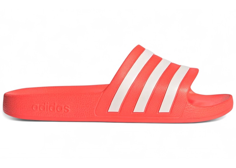 adidas Adilette Aqua Solar Red White