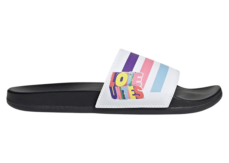 adidas Adilette Comfort Sandals Cloud White Semi Turbo Pulse Amber