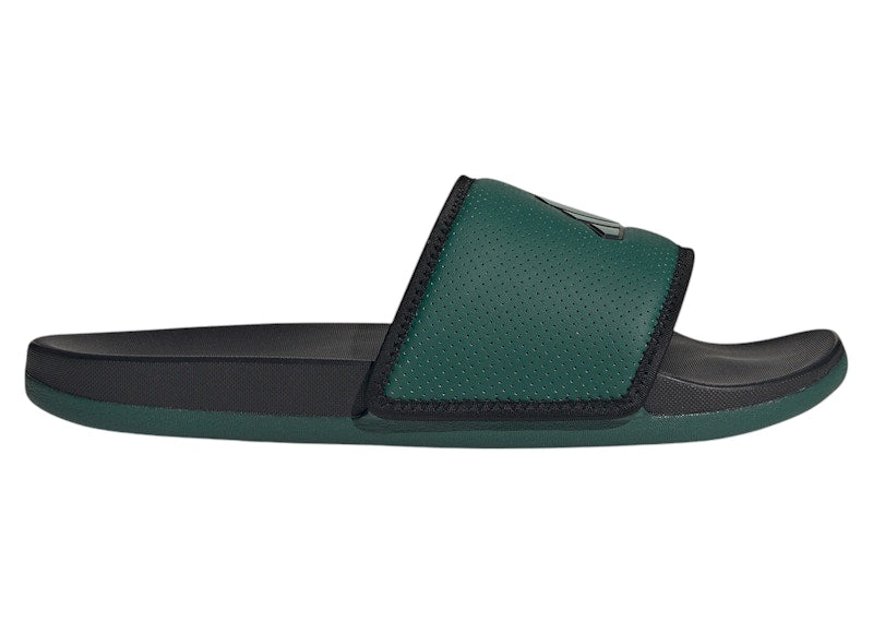 adidas Adilette Comfort Slides Collegiate Green Core Black