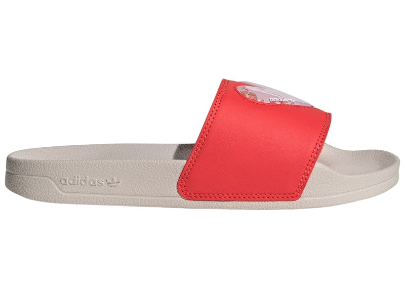 adidas Adilette Lite Slides Bright Red Clear Pink Wonder Clay