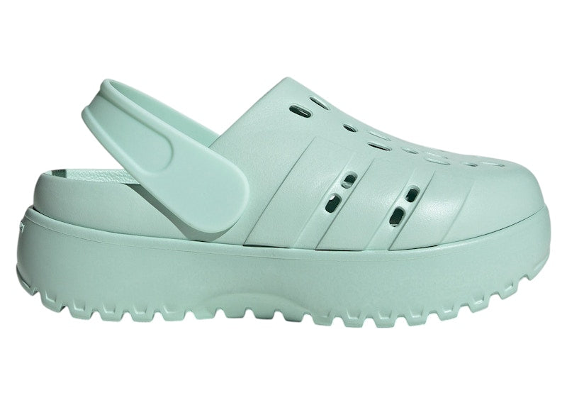 adidas Adilette Platform Clogs Halo Mint (Women's)