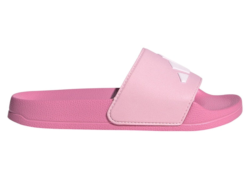 adidas Adilette Shower Logo Sandals Bliss Pink White Clear Pink (GS)
