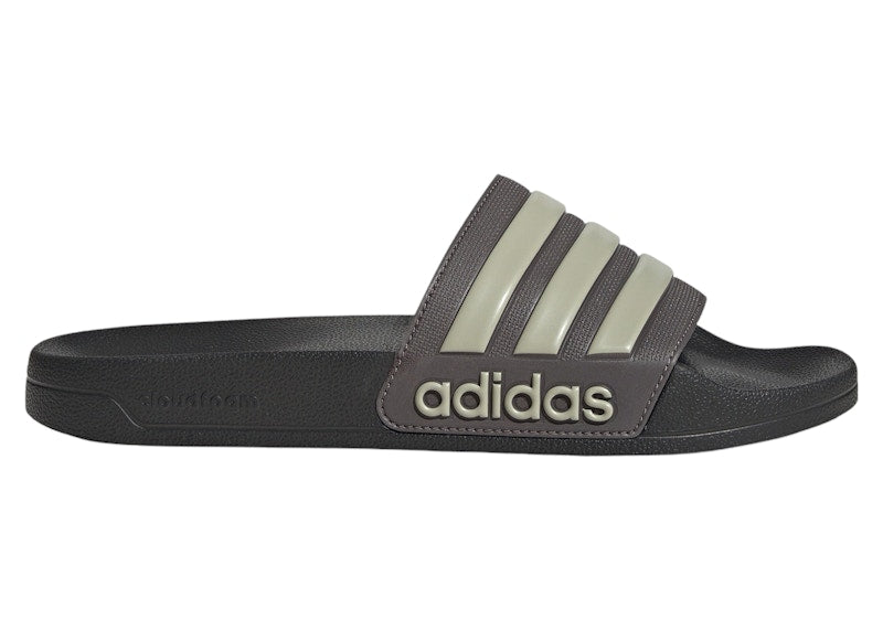 adidas Adilette Shower Slides Charcoal Putty Grey Carbon