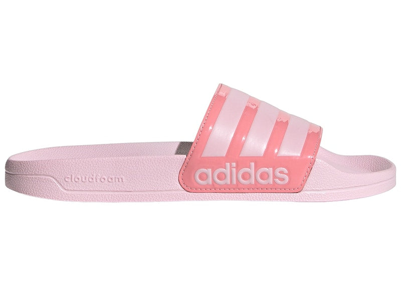 adidas Adilette Shower Slides Clear Pink Super Pop