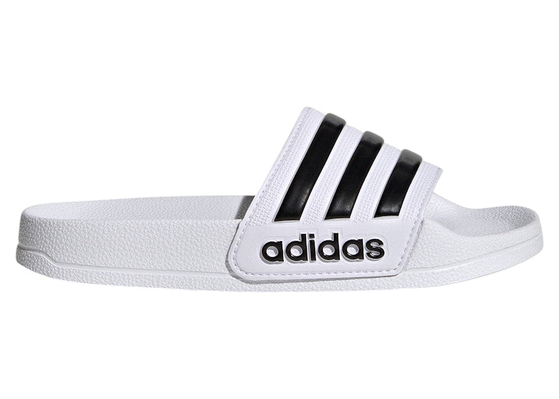 adidas Adilette Shower Slides Cloud White Core Black (GS)