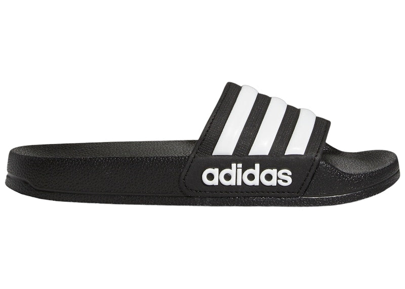 adidas Adilette Shower Slides Core Black Cloud White (GS)